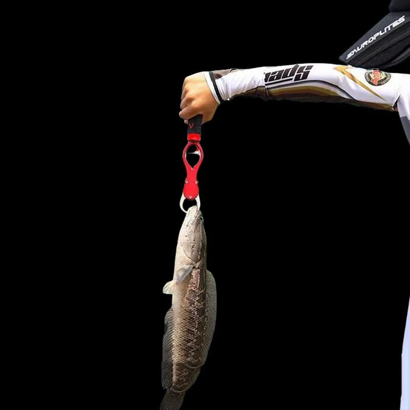 Pince de lippe portable pêche avec pèse-poisson intégré, grip en alliage d'aluminium pour saisir et peser le poisson