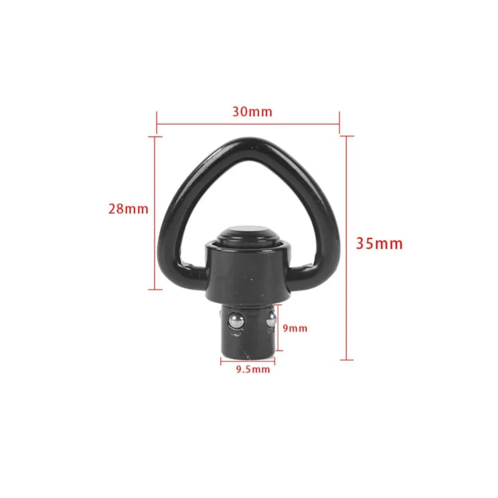 Adaptateur sangle M-LOK QD rail fixation pêche bouton poussoir métal robuste