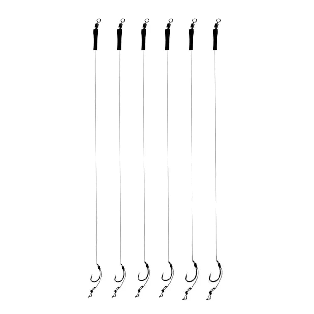 12 montages hair rig carpe sans ardillon 12lb pour pêche responsable et efficace