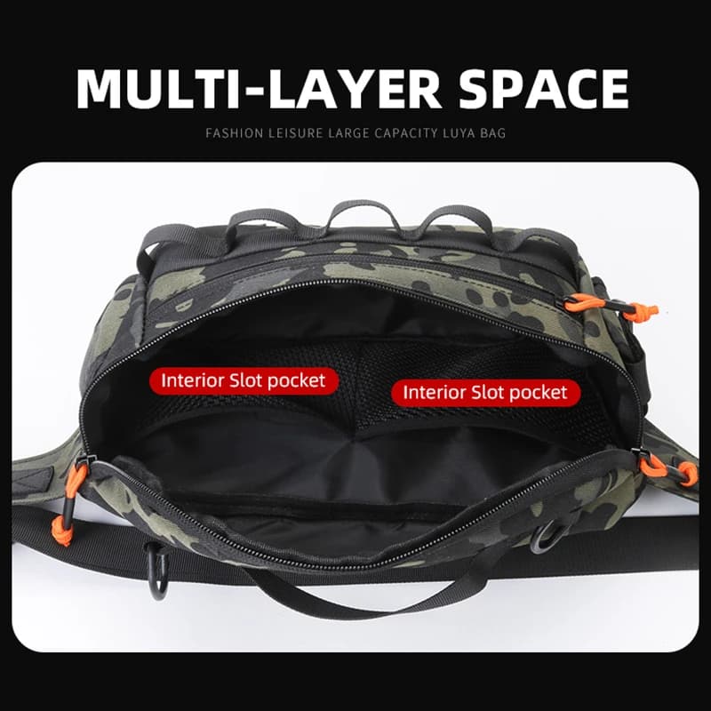 Sac ceinture pêche tactique pour leurres équipement chasse randonnée molle