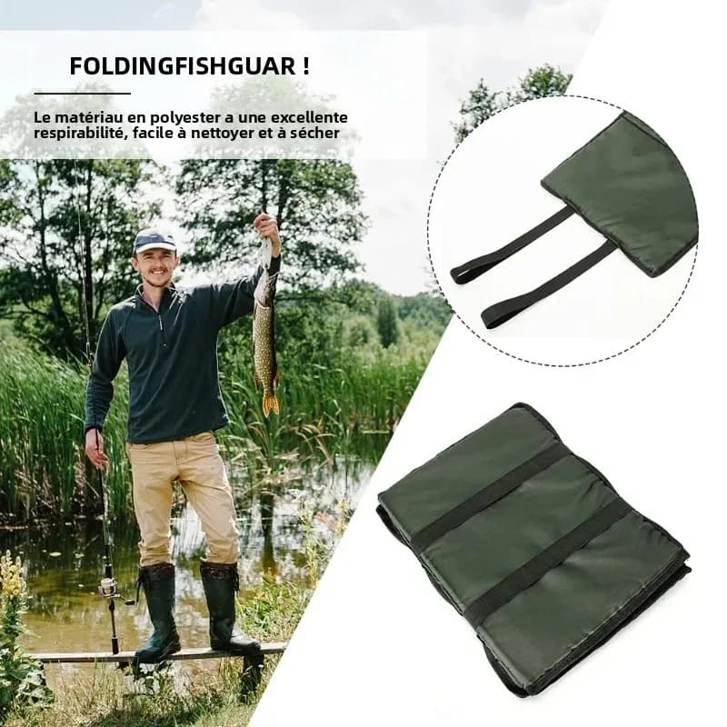 Tapis décrochage pliable épais - Coussin protection poisson portable - Pêche carpe et leurre extérieur