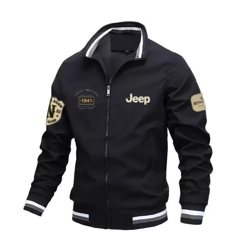 Veste casual Jeep haute qualité col montant pour pêche printemps automne sorties outdoor camping
