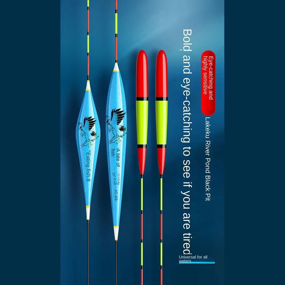 Flotteur de pêche à la carpe sensible et visible avec indicateur de touche et queue colorée