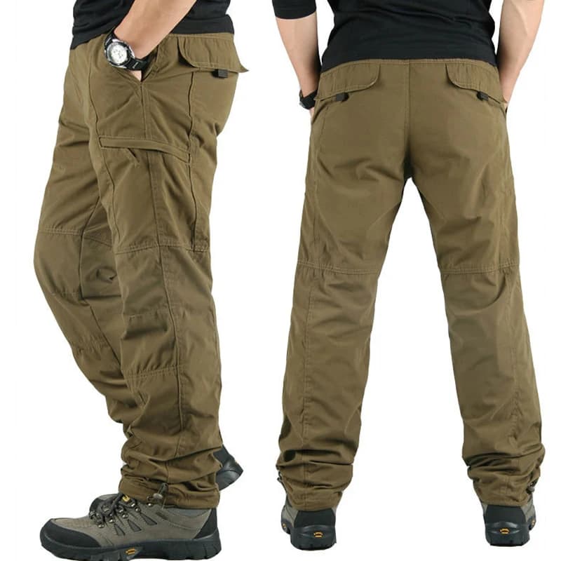Pantalon d'hiver polaire cargo homme - Épais chaud pour pêche hivernale et conditions froides extrêmes