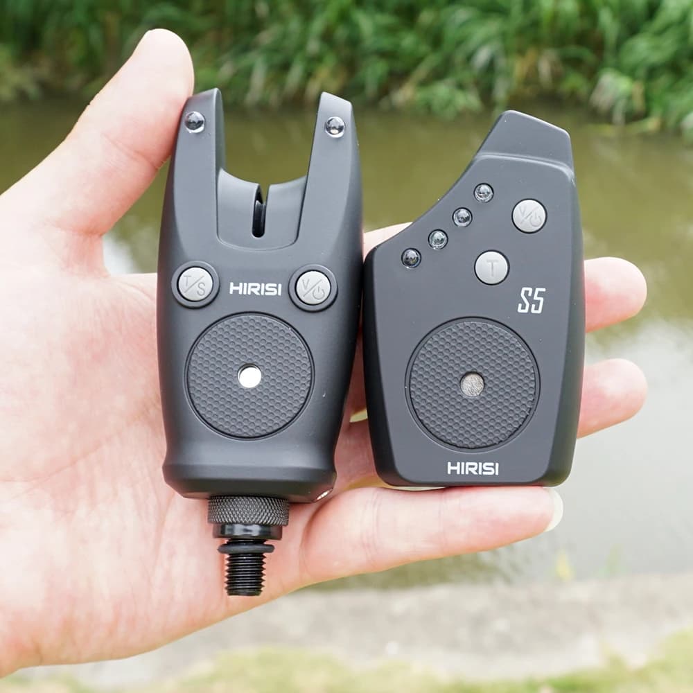 Alarme touche carpe Hirisi S5 indicateur morsure waterproof sans fil accessoires pêche détection