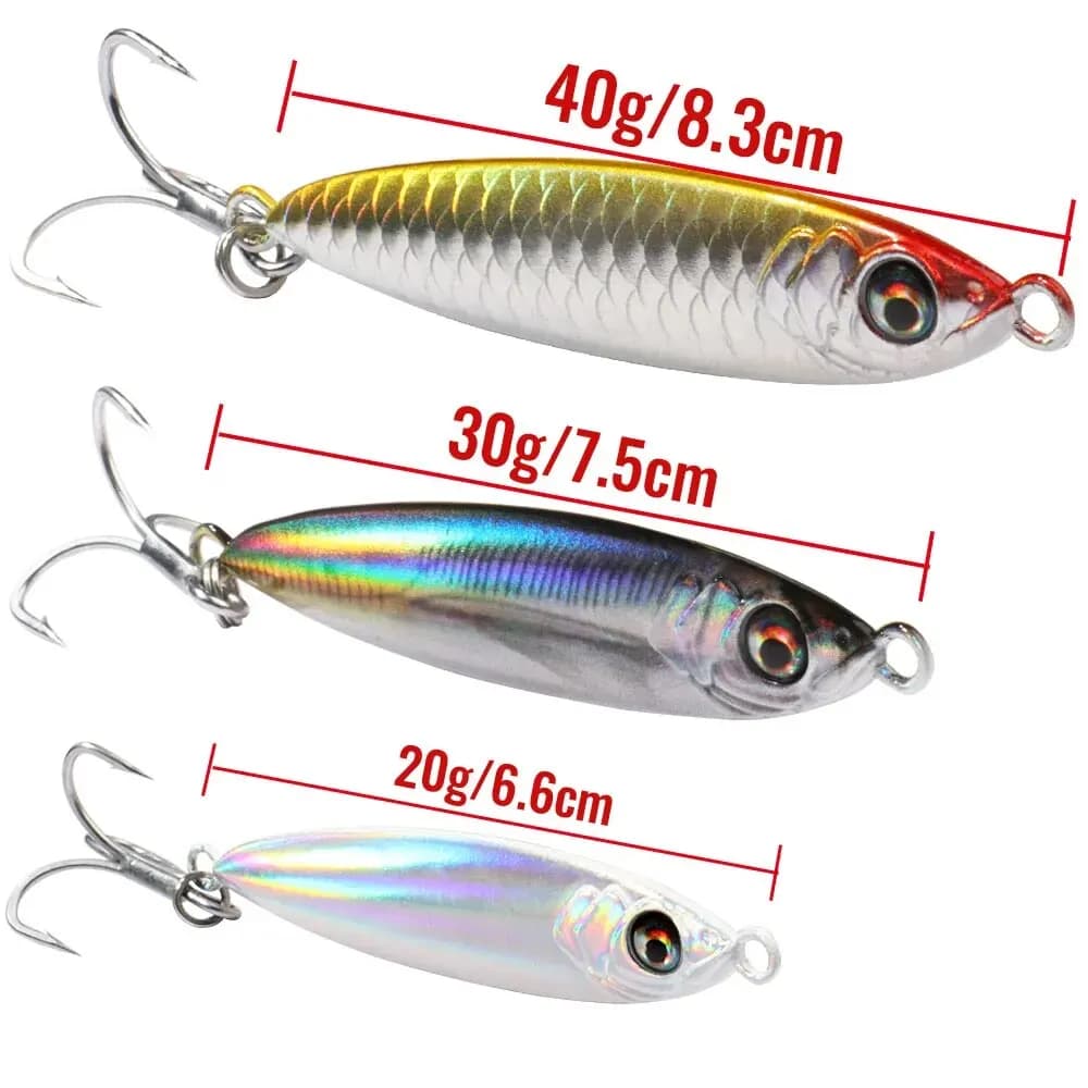 Cuillère Tournante Métal 20-40g Œil Laser 3D - Leurre Spinning Popper Pêche Carnassiers Spinnerbait