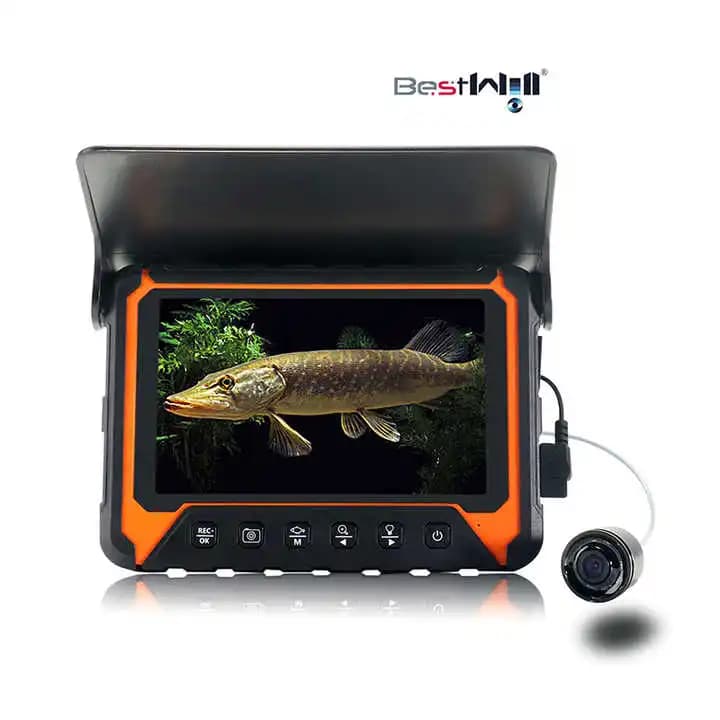 Caméra sous-marine 7 pouces IPS pour pêche en profondeur 30m avec fonction endoscope AV Fish Finder