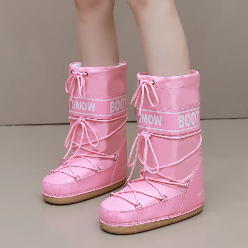 Bottes spatiales femme tendance hiver - Chaussures sport étanches antidérapantes pour ski voyage
