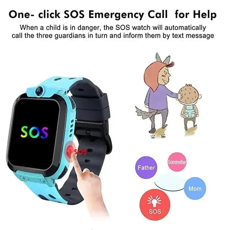 Montre enfant VIVO 4G mini sim card appel caméra GPS tracking étanche montre connectée Apple Android