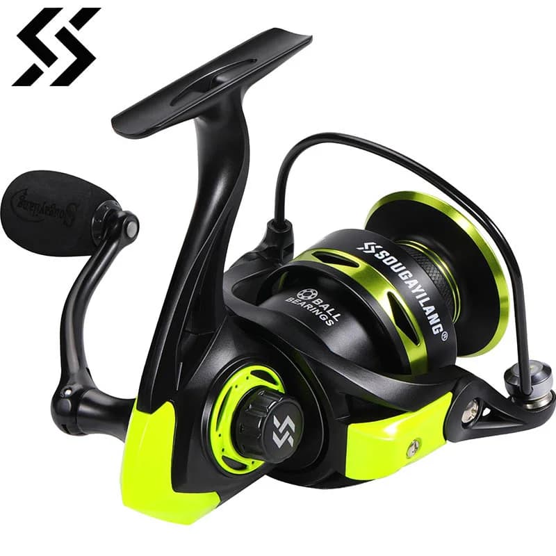 Moulinet spinning Sougayilang 1000-4000 5.2:1 haute vitesse aluminium max drag 10kg