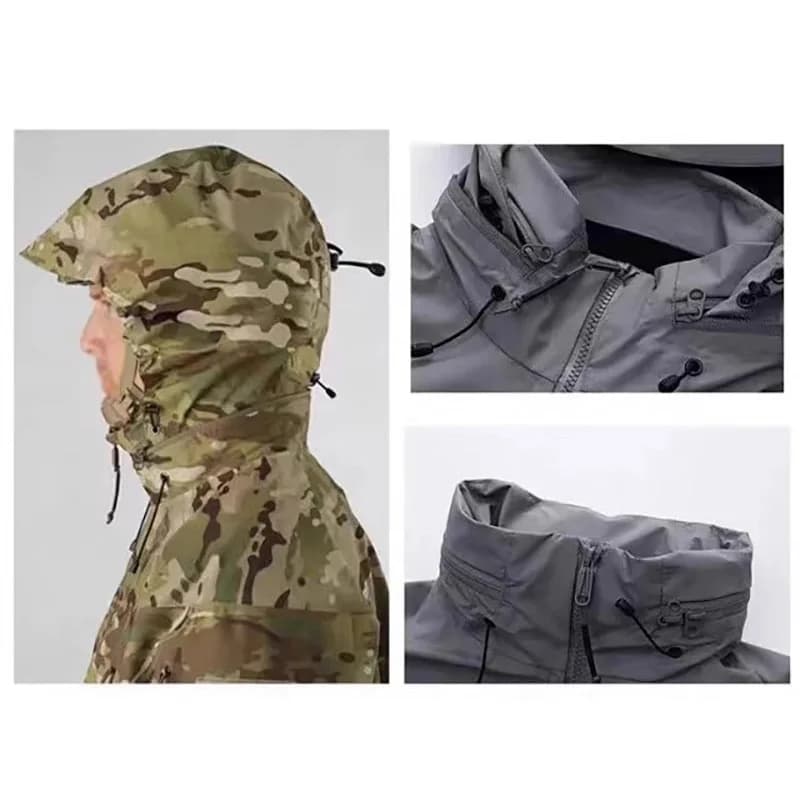 Veste tactique Outdoor Gen2 imperméable coupe-vent pour pêche sportive et activités extrêmes