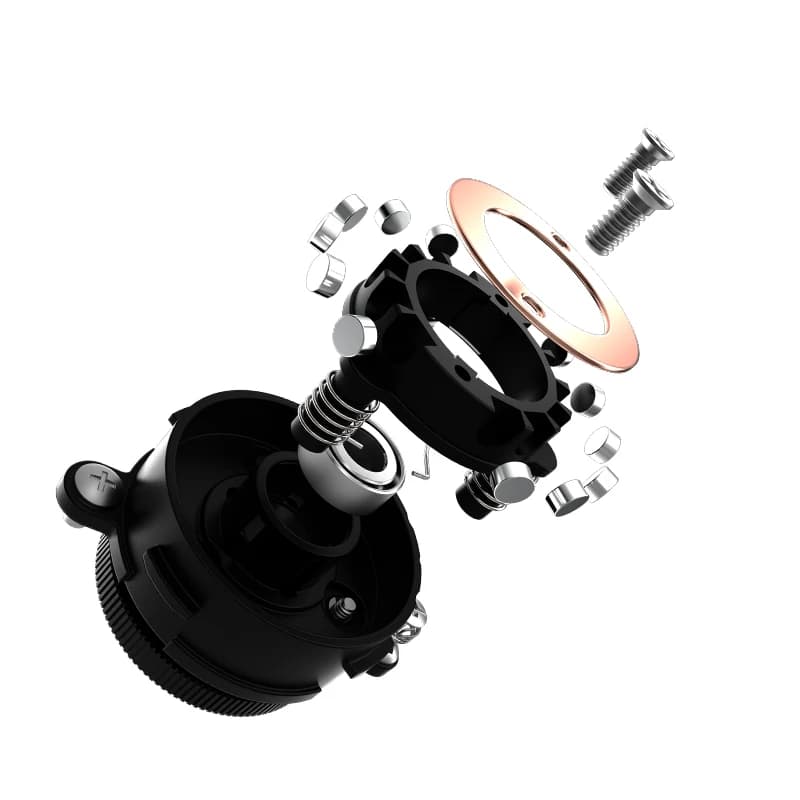 Moulinet baitcasting Histar Verdant BFS ultra léger 118g carbone ratio 7.2:1 4KG frein
