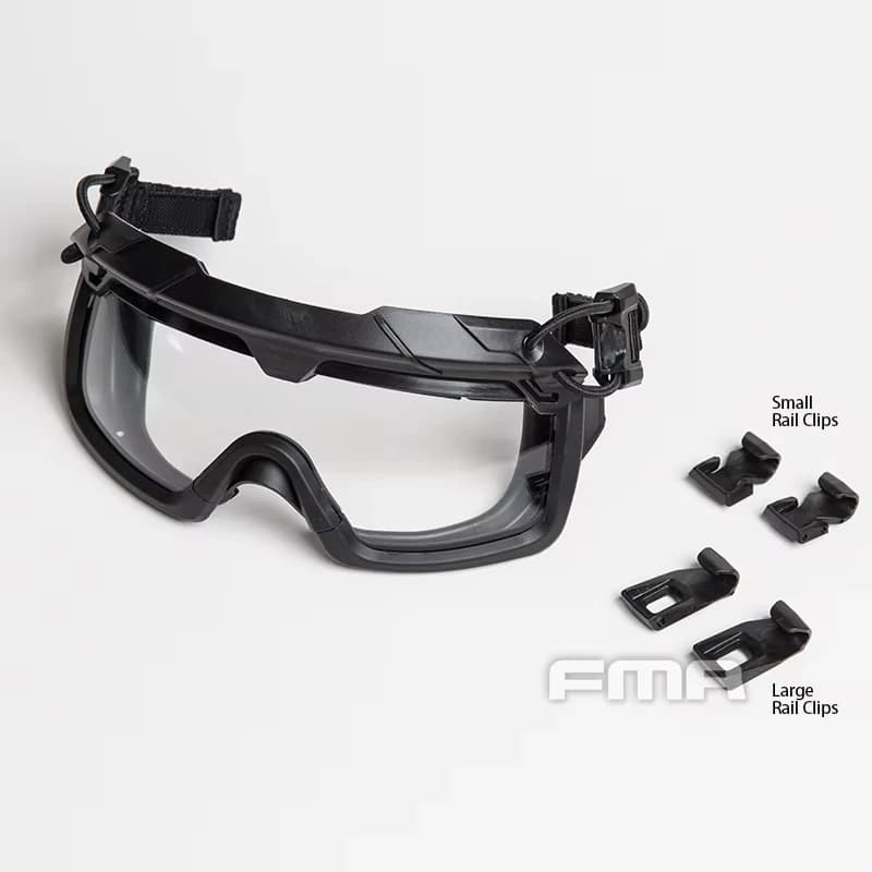 Lunettes anti-buée 3MM pour casques pêche - Compatibles rails OPS-CORE, protection visuelle optimale