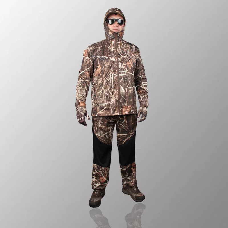 Tenue camouflage jungle bionique maille respirante pêche chasse - vêtement anti-moustiques protection solaire