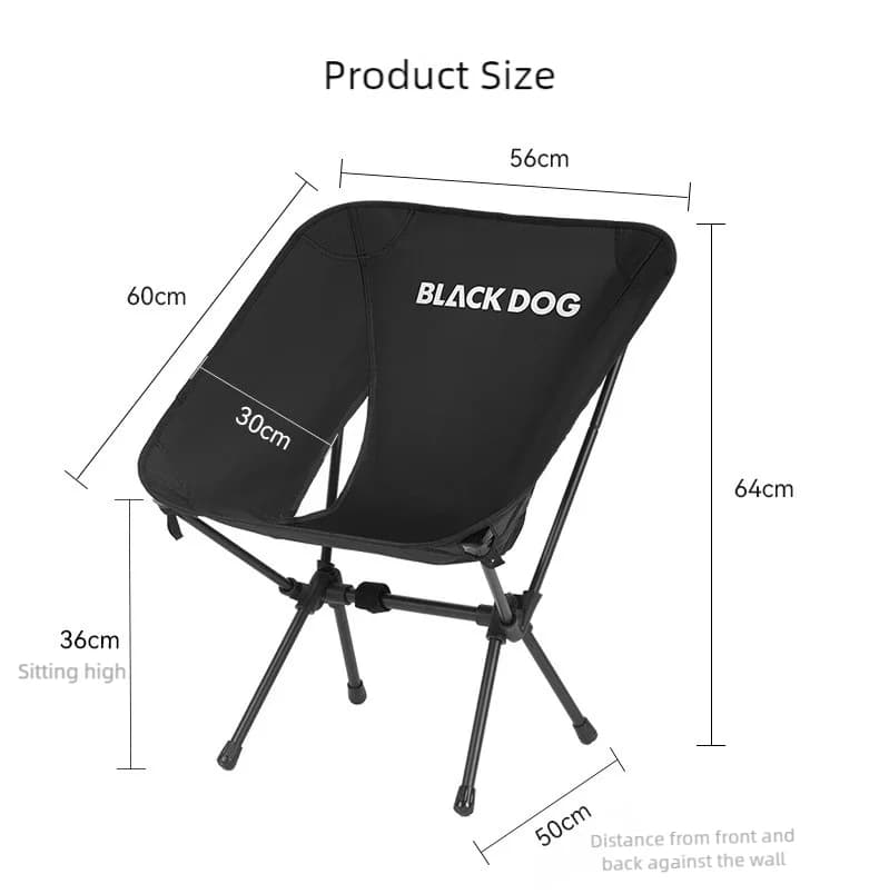 Chaise lune Blackdog pour pêche et camping - Confortable et portable pour longues sessions