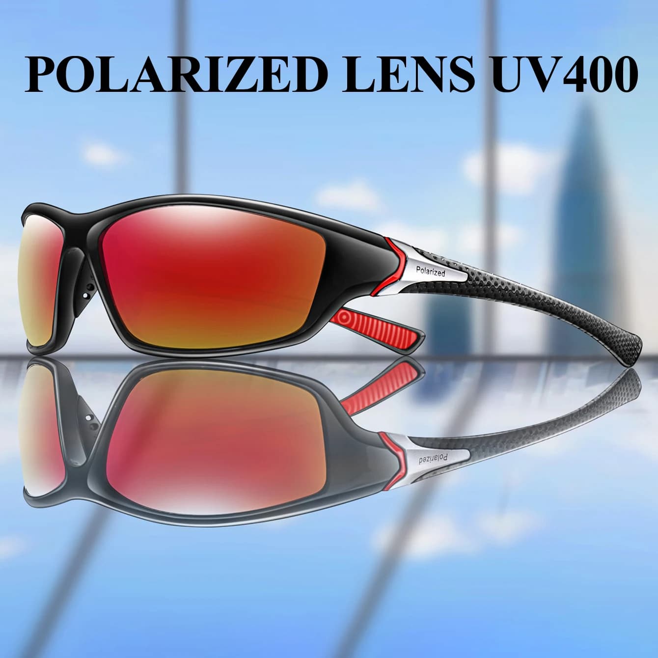Lunettes polarisées pêche extérieure élimination reflets eau vision poissons optimale UV400
