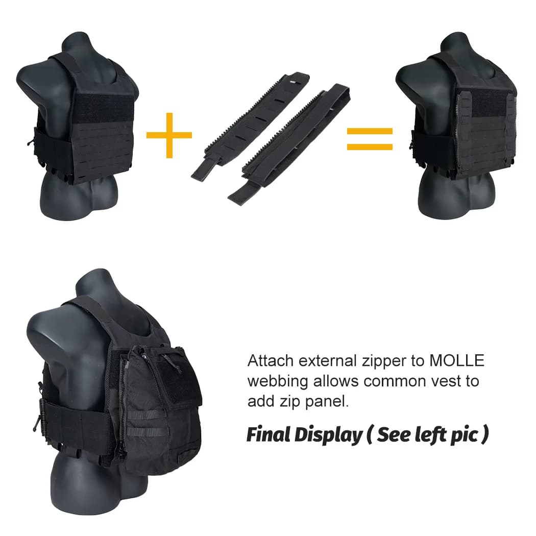 Adaptateur fermeture MOLLE IDOGEAR pêche - Compatible sac à dos, plaque porteuse, équipement pêche
