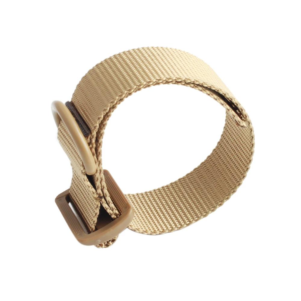 Sangle tactique pêche nylon portable multifonction fixation simple/double point