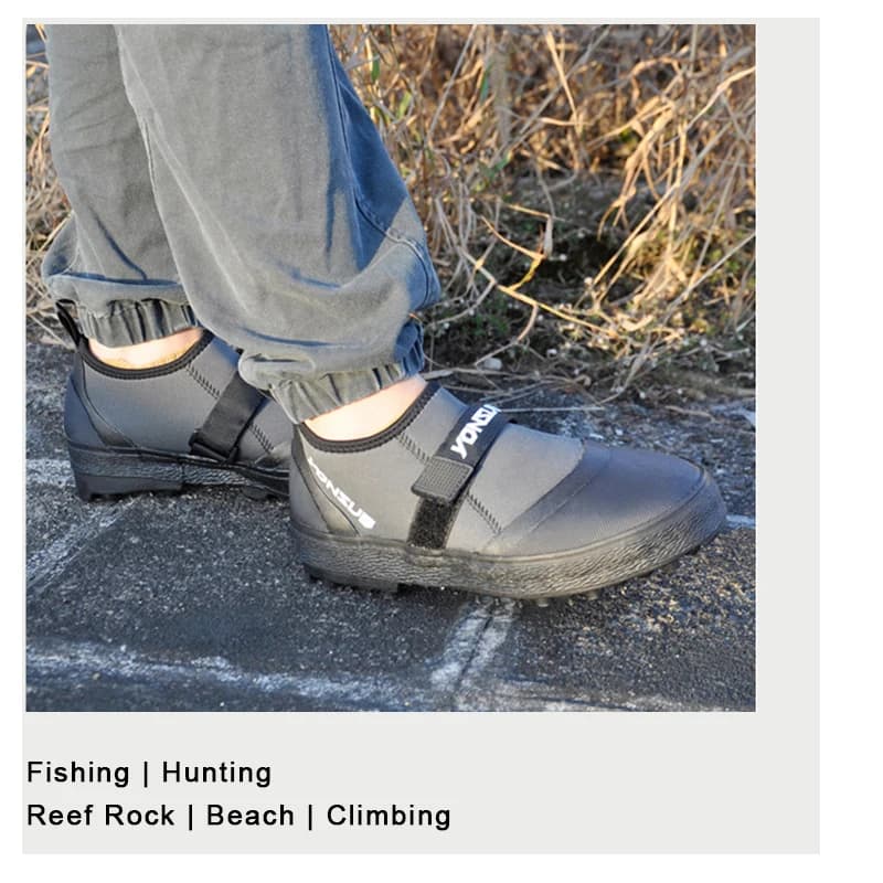 Chaussures de pêche polyvalentes - Bottes à crampons pour pêche en mer, plage, rochers et rivière