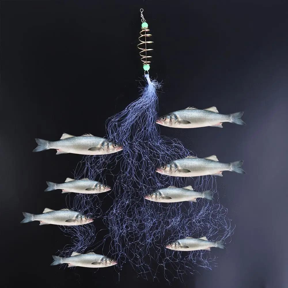 Filet de pêche flottant et plombé - Filet collant et explosif pour pêche au lancer