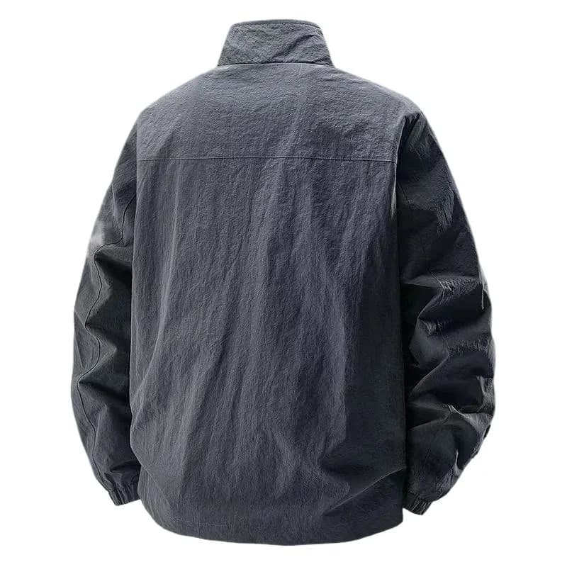 Veste col officier printemps automne homme - Veste légère pêche décontractée style Jeep spirit