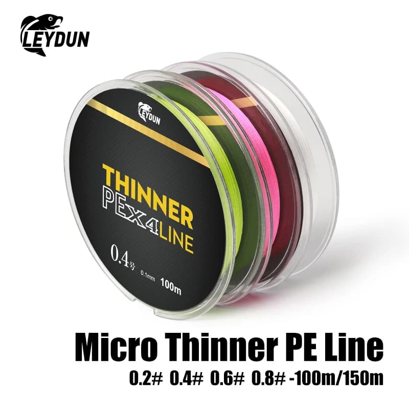 Ligne de pêche japonaise micro fine MT8 4 brins 100m 150m pour carpe et pêche à la mouche