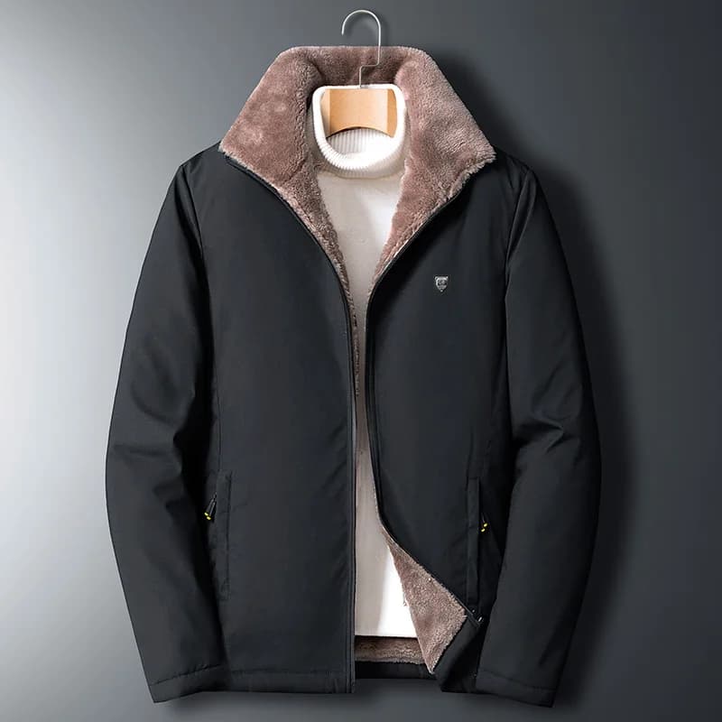 Veste polaire épaisse 2025 homme hiver - Manteau chaud pêche grand froid classique outdoor