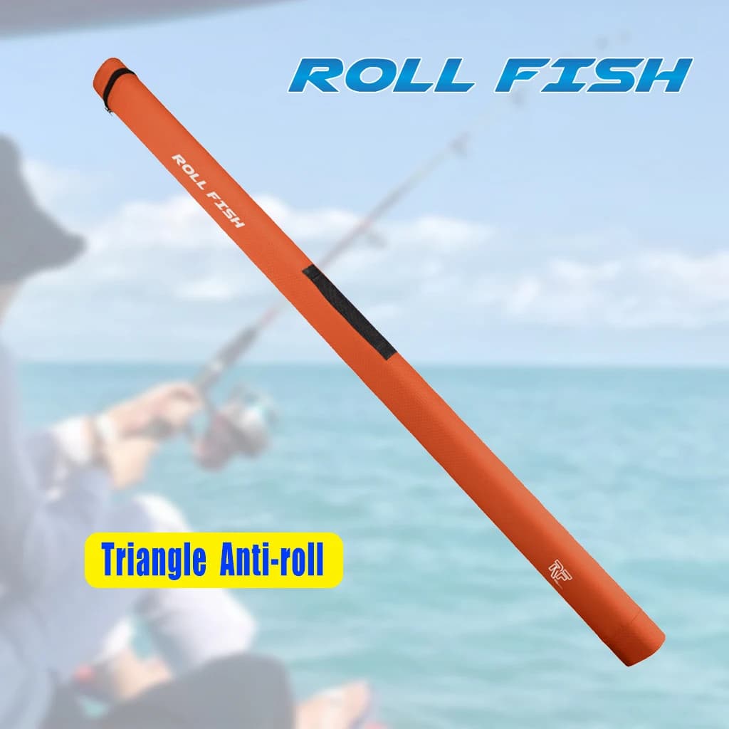 Tube de rangement pour canne à pêche ROLLFISH étanche coque dure anti-roulement 1.09-1.54m
