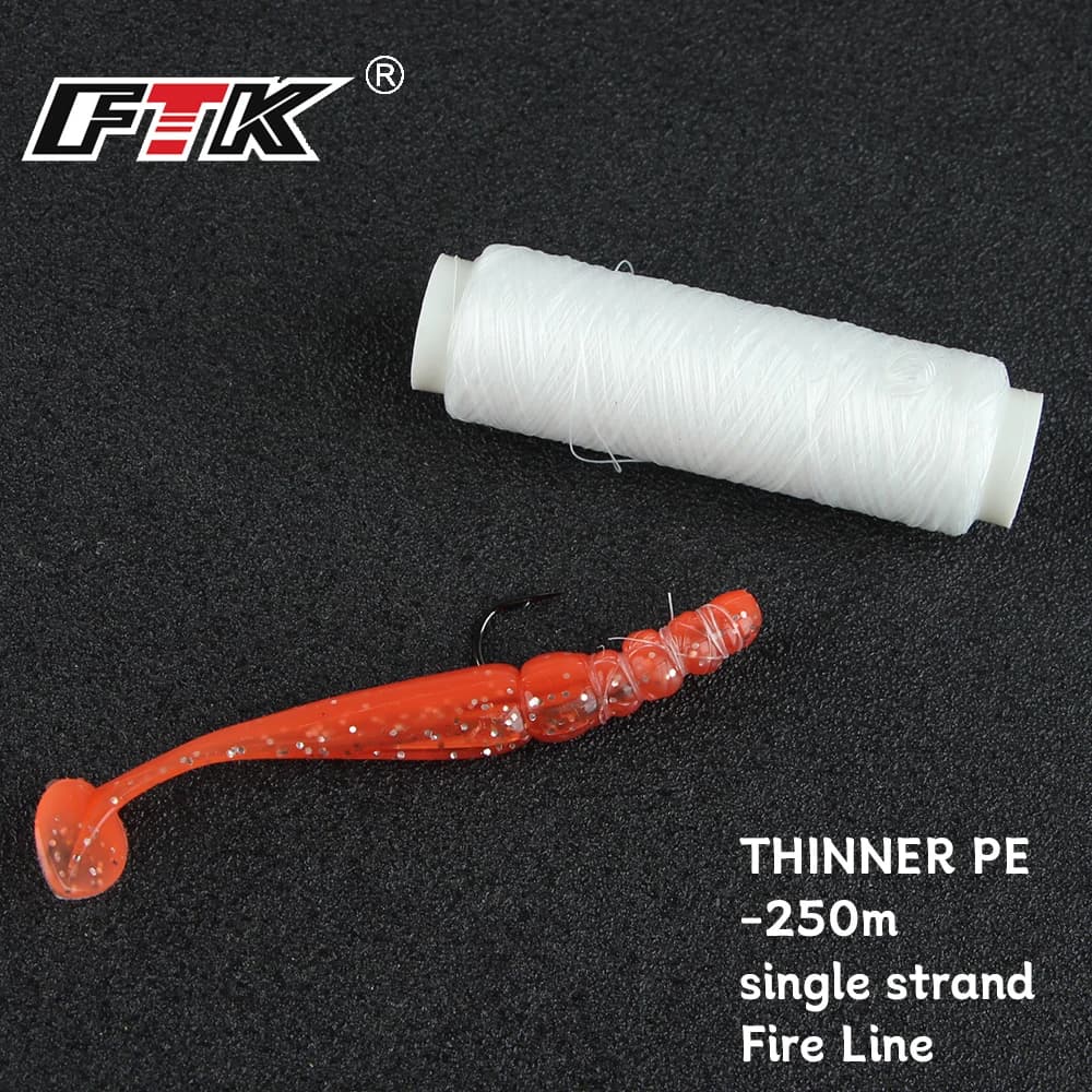 Ligne de Pêche Élastique FTK 250M Forte Puissance 0.2mm pour Carnassiers - Fil Japonais
