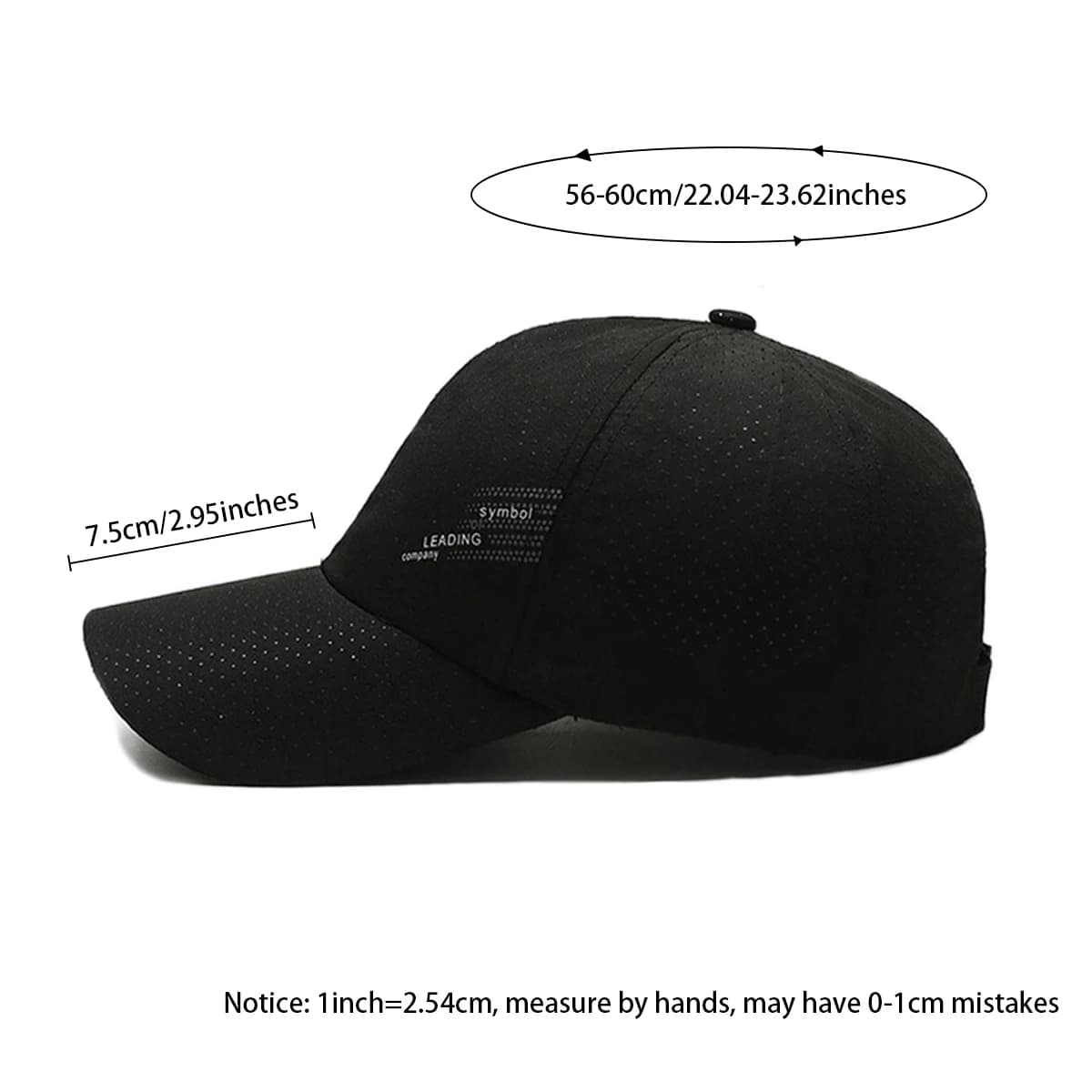 Casquette été respirante avec design perforé - Hommes femmes séchage rapide - Pêche outdoor polyvalente