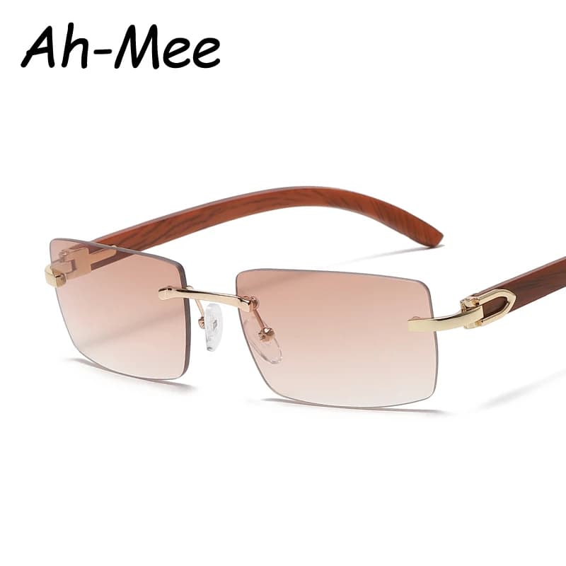 Lunettes de soleil monture bois UV400 unisexe - Style nature pour pêche en rivière et camping