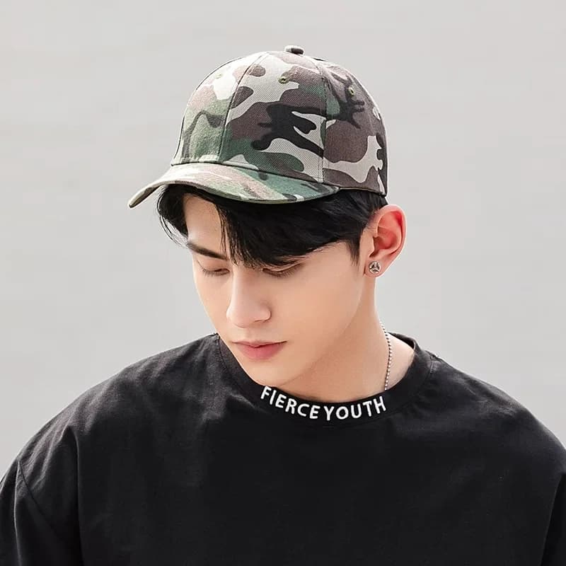 Casquette baseball camouflage été pêche randonnée - Protection UV ajustable chasse activités jungle