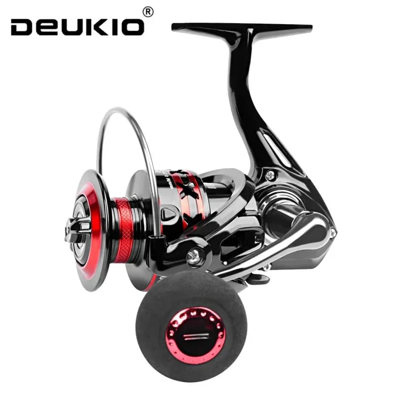 DEUKIO Fishing Reel 2000-7000 Max Drag 12KG Spinning Reels Metal Spool carretilh