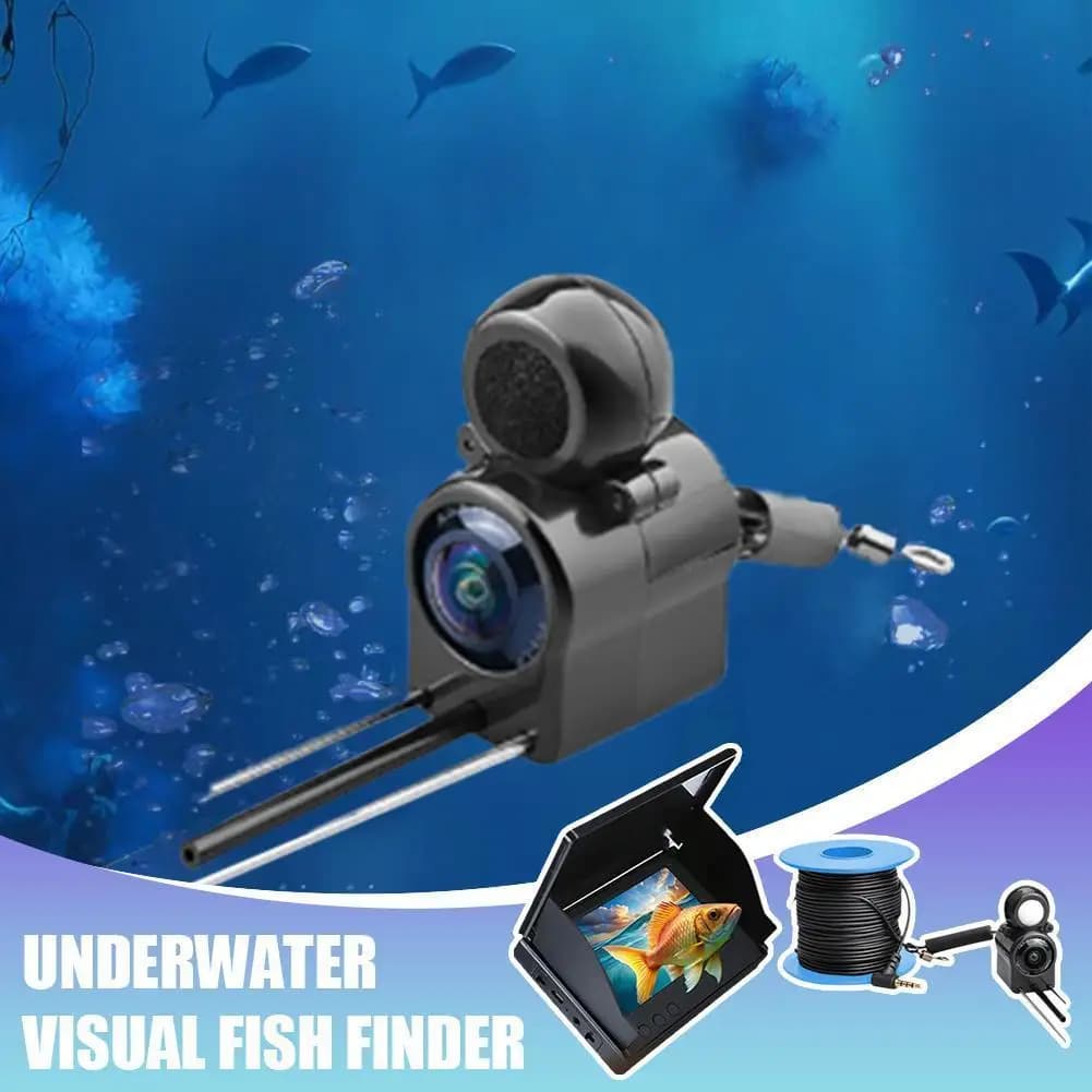 Détecteur de poissons sous-marin portable 1080p avec écran 4.3" et vision nocturne HD