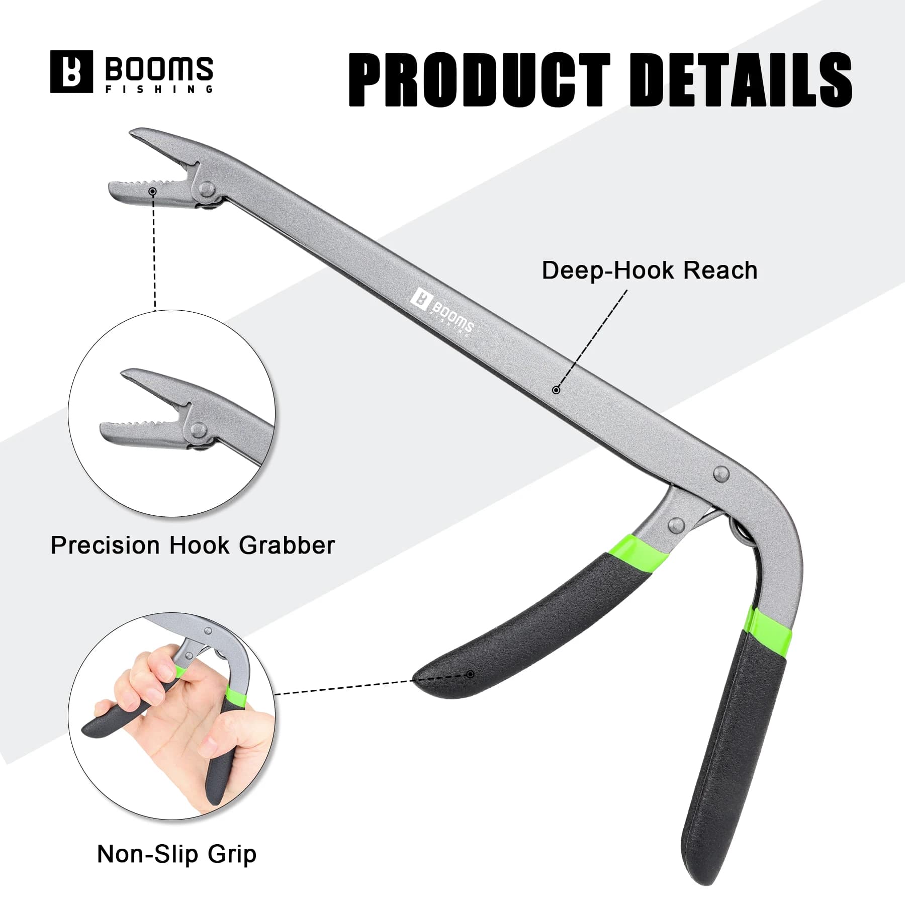Pince décrocheur acier carbone pour extraction hameçons - outil pêche sécurisé poissons et pêcheurs