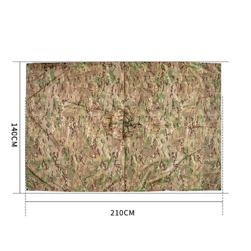 Poncho camouflage respirant jungle tactique imperméable observation oiseaux randonnée pêche tenue ghille