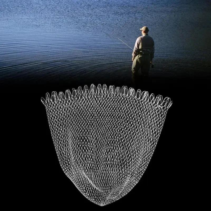 Filet de pêche double ligne en maille tressée 40 à 80 cm pour truite et perche,