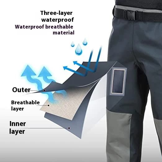 Waders de pêche néoprène enfants à adultes séchage rapide imperméables respirants pour rafting