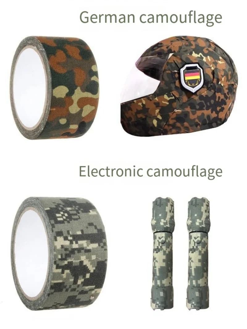 Ruban camouflage adhésif 5M/10M pour canne à pêche - Imperméable et antidérapant pour pêche discrète