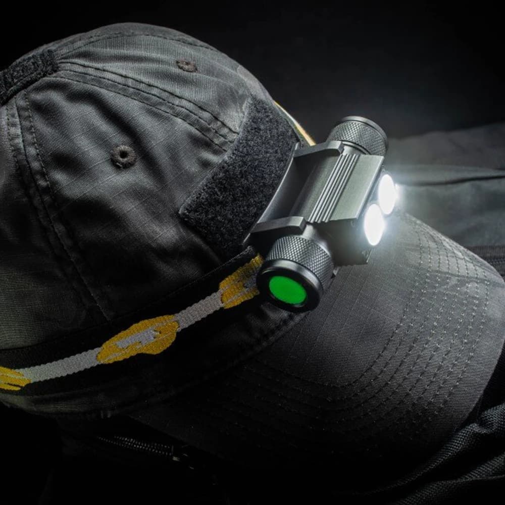 Lampe frontale H25S pêche 1200lm LED SST40 rechargeable USB - Éclairage puissant nocturne
