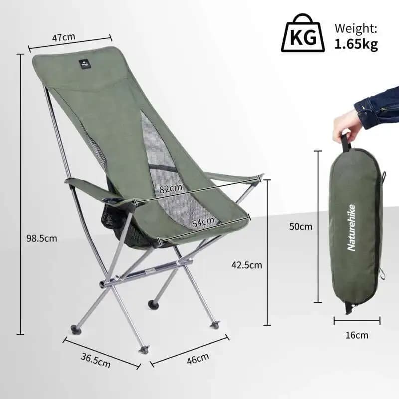 Chaise camping ultralégère Naturehike YL06Plus pliante pêche jardin plage portable