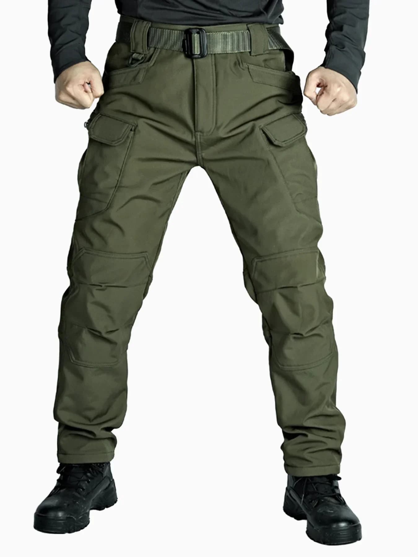 Pantalon cargo pêche avec poches rabattables pour randonnée pêche et pêche itinérante
