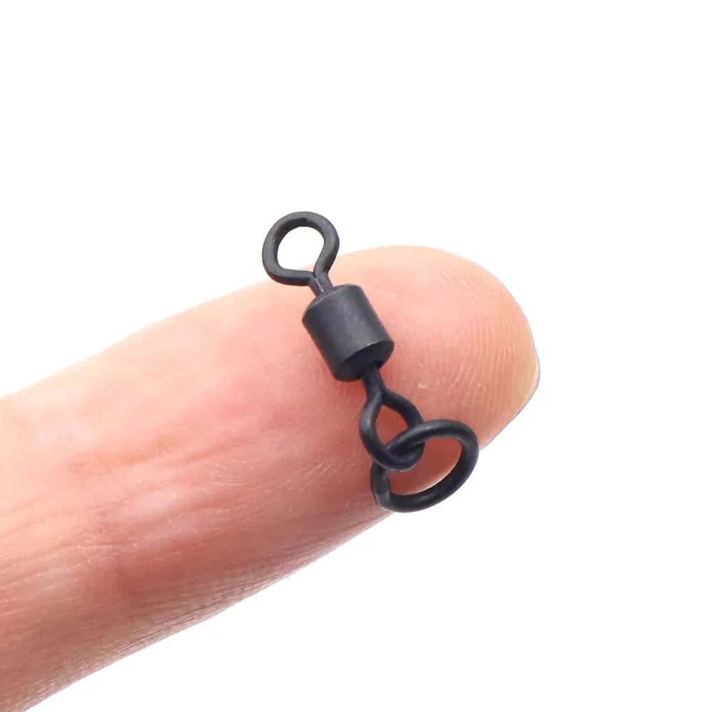 Émerillons anneau ronde 20 pièces pour montages hair rig carpe - accessoires pêche bouillettes pop-up