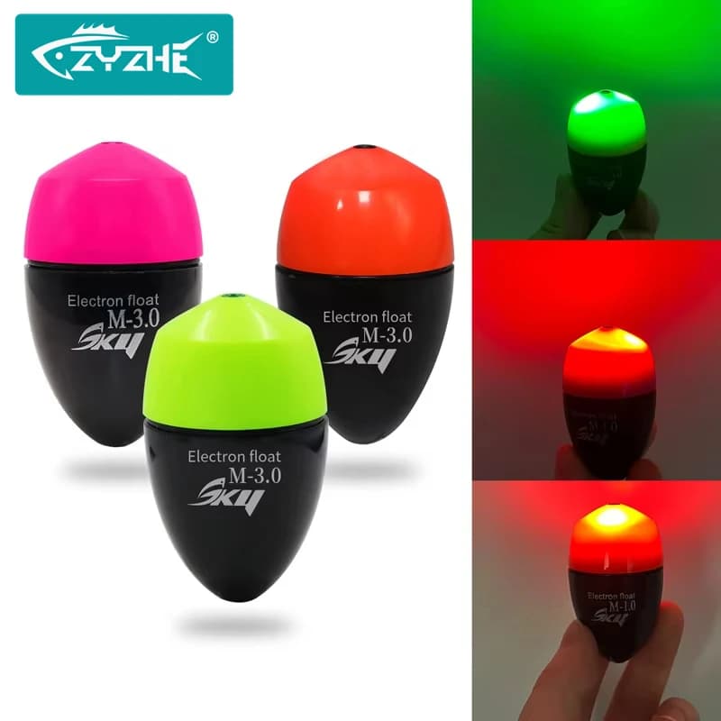Flotteur de pêche électrique ZYZHE étanche ABS pour pêche en mer, roche et dérive avec accessoires
