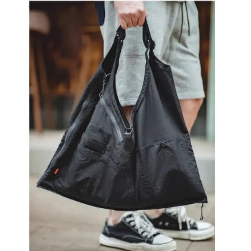 Veste pêche loose style japonais avec bretelles pour hommes été fonctionnelle et tendance