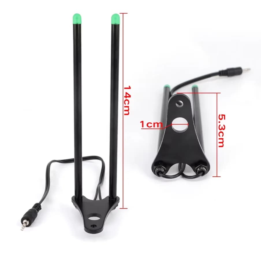 Barre anti-accrochage Hirisi pour alarmes de carpe - Accessoire LED 4 couleurs à montage rapide