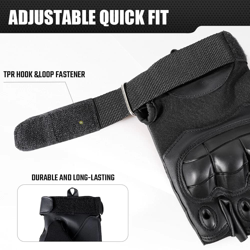 Gants mi-doigts avec protection rigide pour pêche sportive et outdoor - Hommes actifs