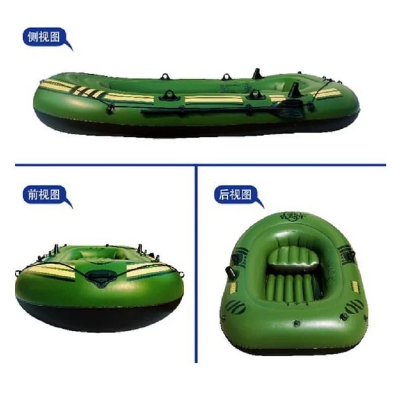 Bateau gonflable caoutchouc 2 personnes 230cm dérive sports kayak pêche stable pour eaux calmes