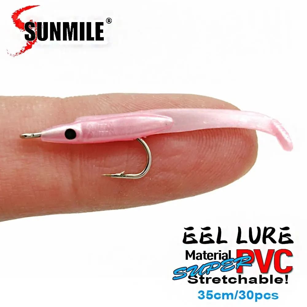 30 leurres souples anguille 35mm SUNMILE pour pêche à la carpe - wobblers et appâts souples haute performance