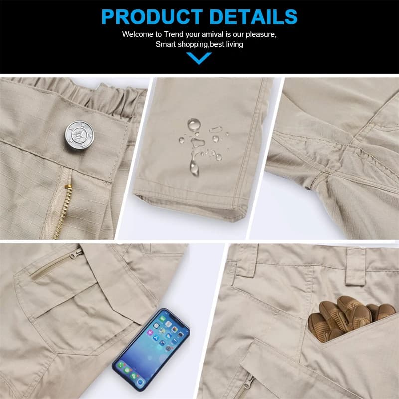 Pantalon tactique imperméable SWAT camouflage pêche chasse - Cargo multi-poches homme outdoor